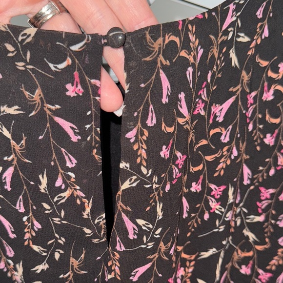 TCEC Black and Pink Floral Long Sleeve Dress - Picture 7 of 12